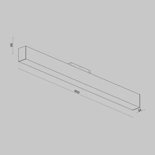 Трековый светодиодный светильник для магнитного шинопровода Maytoni Track lamps TR012-2-20W4K-B  фото 2
